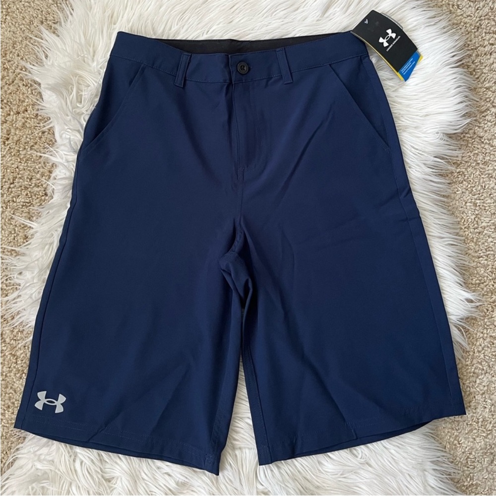 {Under Armour} Amphibious Quick-Dry Shorts in Academy Blue - Boy's 18 - NWT